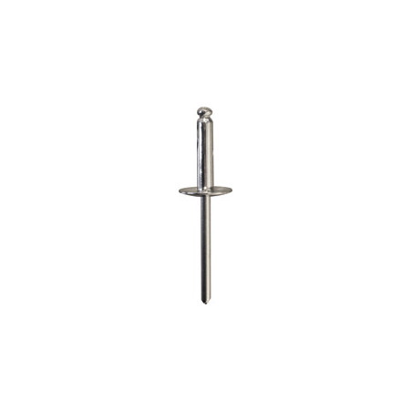 INOX NAGEL MET BREDE KOP  Ø 4,8 X 20 mm