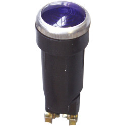 BLUE INDICATOR LIGHT Ø 18 mm 24V - 2 W WITH BULB