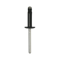 ALUMINIUM GELAKTE SLAGNAGEL MET ZWARTE BREDE KOP  Ø 4,8 X 19,8 mm