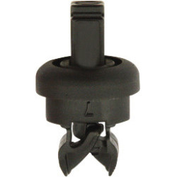 CLIP MIT KUGELKOPF  FÜR KORDEL ABLAGE 7,2 X 7,2 / 0,5 BIS 0,7 mm