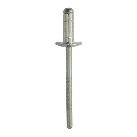RIVET ALU MULTI-SERRAGE TÊTE LARGE Ø 6,4 x 16 mm PLATINE LÈVE-VITRE