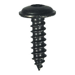 RONDE BREDE PLAATSCHROEF MET ZESKANTKOP ZWART ZINK Ø 4,8 X 16 mm NFE 25-655