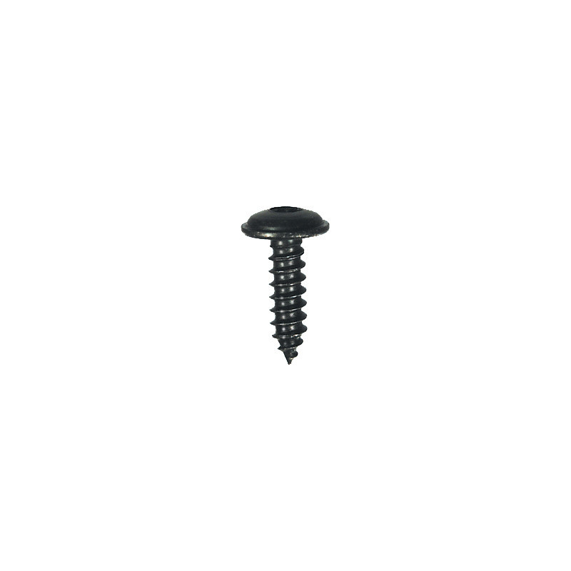 RONDE BREDE PLAATSCHROEF MET ZESKANTKOP ZWART ZINK Ø 4,8 X 16 mm NFE 25-655