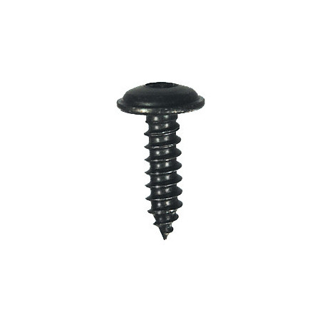 RONDE BREDE PLAATSCHROEF MET ZESKANTKOP ZWART ZINK Ø 4,8 X 16 mm NFE 25-655