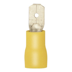 REINFORCED MALE PRE-INSULATED FLAT TERMINAL 6,35 x 0,8 mm (2,6 → 6 mm²)