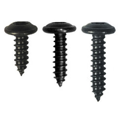 SORTIMENT HALBRUNDKOPF-BLECHSCHRAUBEN ZN SCHWARZ BRÜNIERT Ø 4,2 X 13→19 mm NFE 25-655