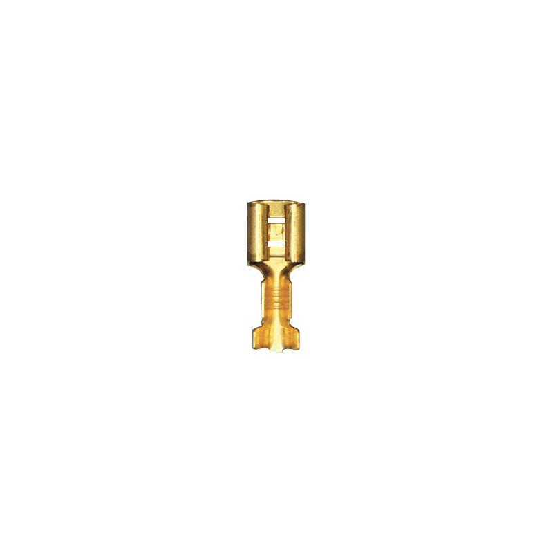 PLATTE, NIET-GEÏSOLEERDE, VROUWELIJKE KABELSCHOEN  6,35 x 0,8 mm (0.5 → 1,5 mm²)