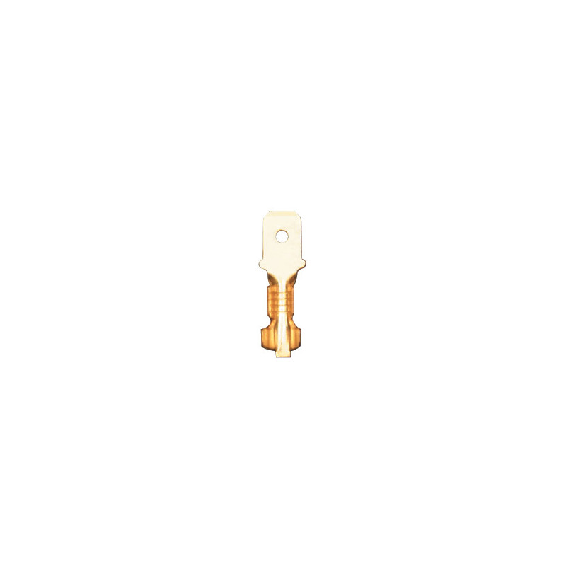 FLACHSTECKER UNISOLIERT  4,8 X 0,5 mm (0,3 → 1 MM²)