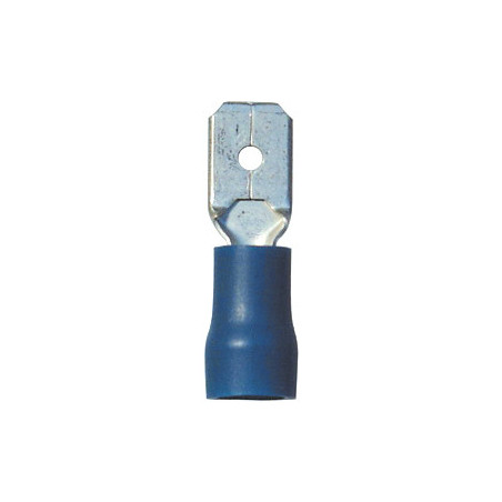 FLACHSTECKER VORISOLIERT, VERSTÄRKT 6,35 X 0,8 mm (1 → 2,5 MM²)