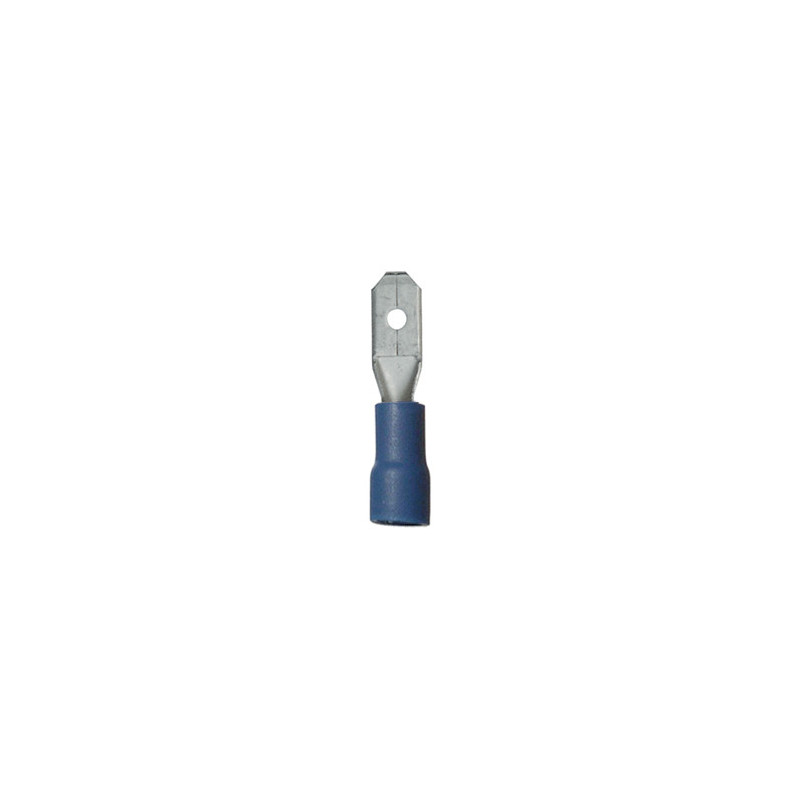 VERSTEVIGDE, VOORGEÏSOLEERDE, MANNELIJKE, PLATTE KABELSCHOEN 4,8 X 0,8 mm (1 → 2,5 mm²)