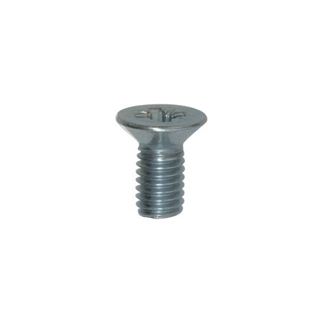 SCHROEF MET VERZONKEN KOP CL4.8 WIT ZINK  M6-1.00 X 12 mm DIN 965 REMSCHIJF