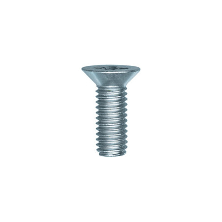 SCHROEF MET VERZONKEN KOP CL4.8 WIT ZINK  M6-1.00 X 16 mm DIN 965 REMSCHIJF