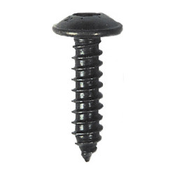 RONDE BREDE PLAATSCHROEF MET ZESKANTKOP ZWART ZINK  Ø 4,8 x 19 mm NFE 25-655