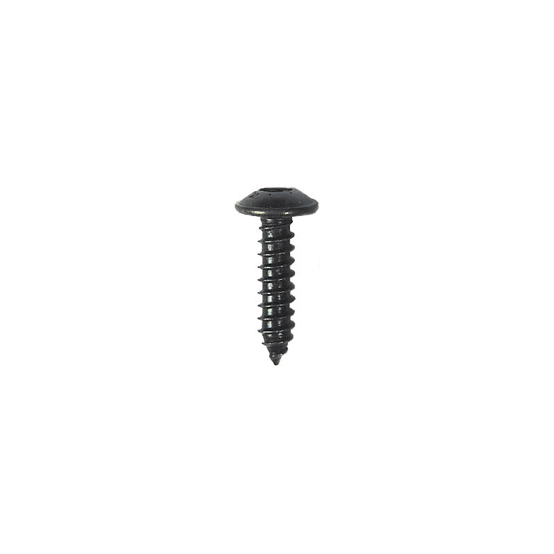RONDE BREDE PLAATSCHROEF MET ZESKANTKOP ZWART ZINK  Ø 4,8 x 19 mm NFE 25-655