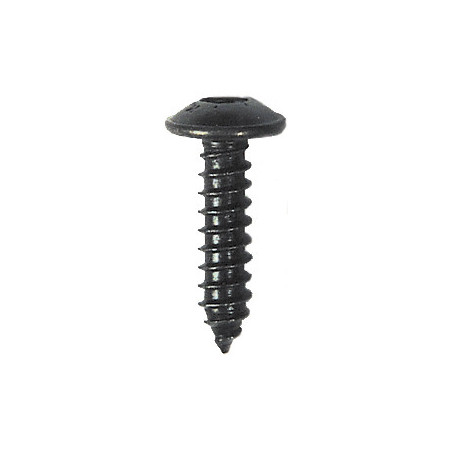RONDE BREDE PLAATSCHROEF MET ZESKANTKOP ZWART ZINK  Ø 4,8 x 19 mm NFE 25-655