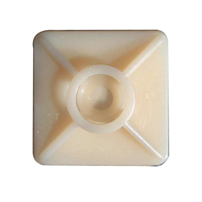 SELF ADHESIVE MOUNT 27 x 27 mm FOR PLASTIC CABLE TIE