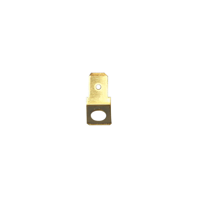 SCHRAUB-FLACHSTECKER 6,35 X 0,8 mm Ø 5,2 mm