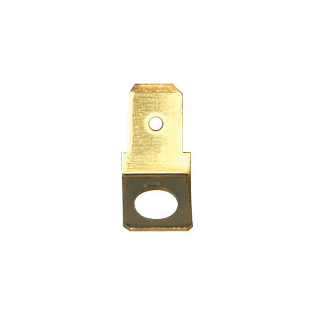 SCHRAUB-FLACHSTECKER 6,35 X 0,8 mm Ø 5,2 mm