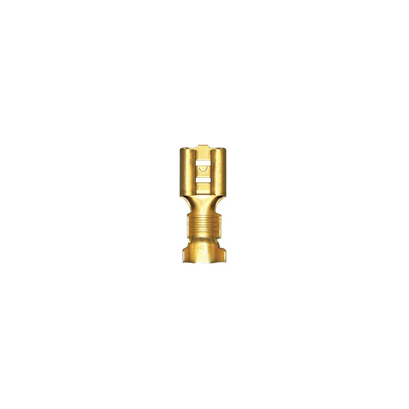 PLATTE, NIET-GEÏSOLEERDE, VROUWELIJKE KABELSCHOEN  6,35 x 0,8 mm (2,6 → 6 mm²)