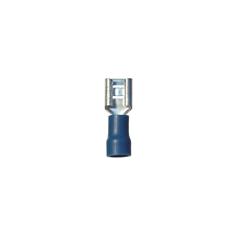 COSSE PLATE PRÉ-ISOLÉE FEMELLE RENFORCÉE 6,35 x 0,8 mm (1 → 2,5 mm²)