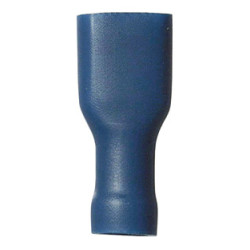 VERSTEVIGDE, GEÏSOLEERDE, VROUWELIJKE, PLATTE KABELSCHOEN  6,35 x 0,8 mm (1 → 2,5 mm²)