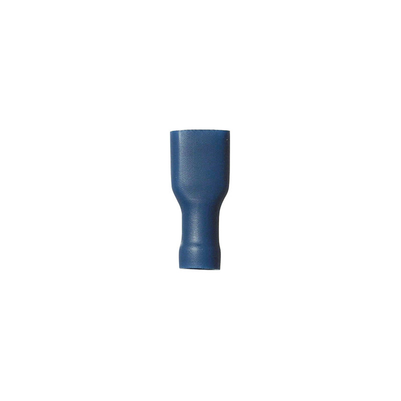 VERSTEVIGDE, GEÏSOLEERDE, VROUWELIJKE, PLATTE KABELSCHOEN  6,35 x 0,8 mm (1 → 2,5 mm²)