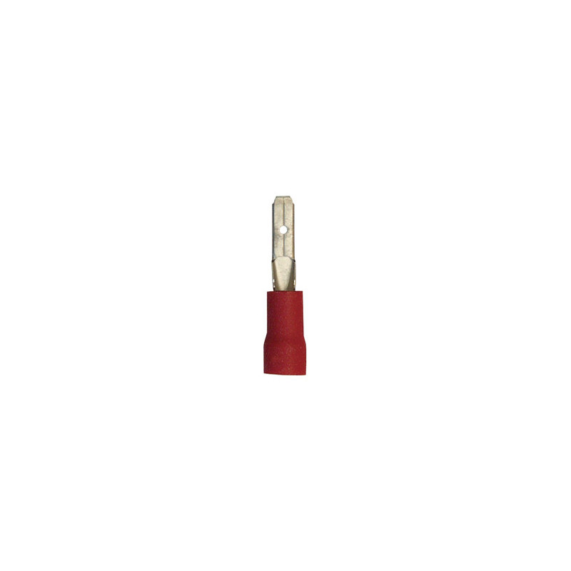COSSE PLATE PRÉ-ISOLÉE MÂLE RENFORCÉE 2,8 X 0,5 mm (0,3 → 1,5 mm²)