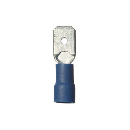 MANNELIJK GEÏSOLEERD VLAKSTEKERHULS KABELSCHOEN  6,35 X 0,8 mm (1 → 2,5 mm²)