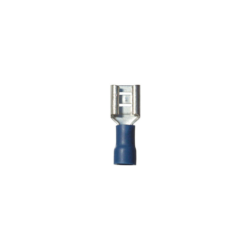 VROUWELIJK GEÏSOLEERD VLAKSTEKERHULS KABELSCHOEN 6,35 X 0,8 mm (1 → 2,5 mm²)