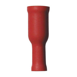 CILINDRISCHE, GEÏSOLEERDE, NIET-VERSTEVIGDE, VROUWELIJKE KABELSCHOEN  Ø 4 mm (0,3 → 1,5 mm²)