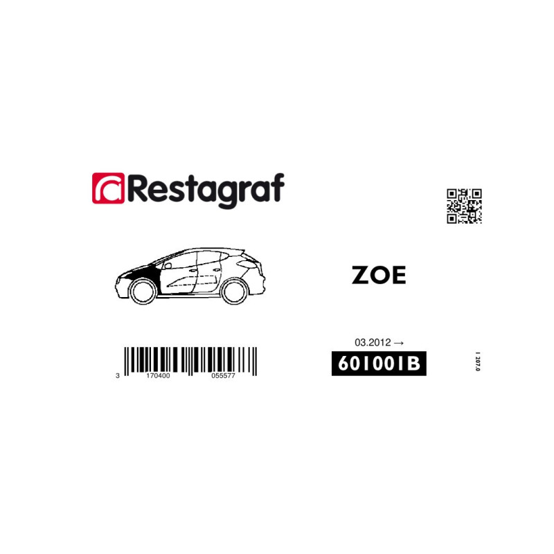 Fasteners kit for front fender ZOE All versions 03.2012 →  03.2024