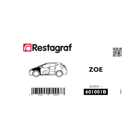 Fasteners kit for front fender ZOE All versions 03.2012 →  03.2024