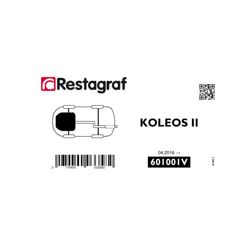 Befestigungsset für motorabdeckung (unten) KOLEOS I 04.2016 → 12.2023