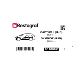 Befestigungssatz für seitenleisten CAPTUR II 11.2019 →/ SYMBIOZ 09.2024 →