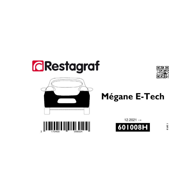 Befestigungssatz für die hintere stoßstange MEGANE E-TECH (XCB) 12.2021 →