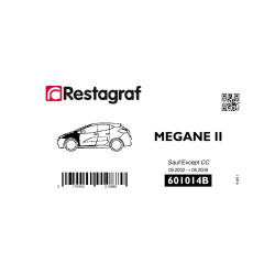 Befestigungssatz für frontflügel MEGANE II Alle versionen außer Cabrio10.2002 → 06.2009