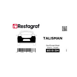 Befestigungssatz für die hintere stoßstange TALISMAN Berline 09.2015 → 04.2022