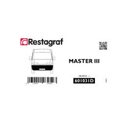 Befestigungssatz für die vordere stoßstange MASTER III (Phase 3) 09/2019 →