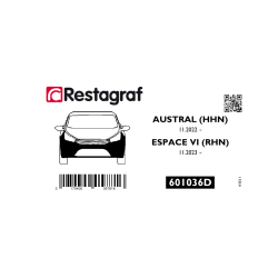 Befestigungssatz für die vordere stoßstange AUSTRAL (11.2022 → )