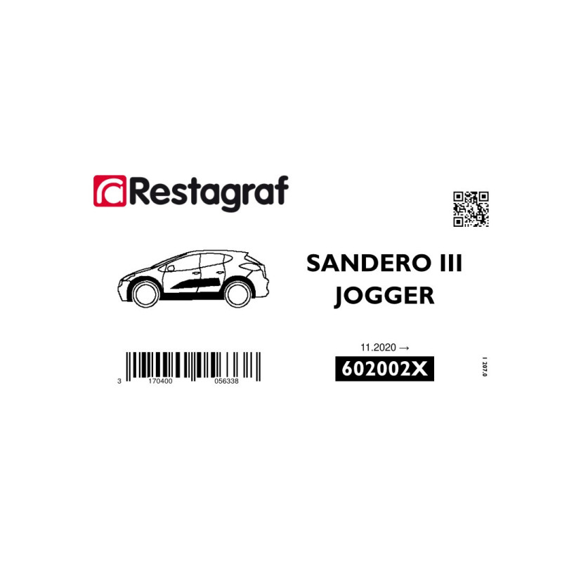 Fasteners kit for side mouldings SANDERO III STEPWAY / JOGGER 11.2020 →