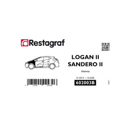 Befestigungssatz für frontflügel LOGAN II / SANDERO II 01.2013 → 10.2020 Stepway