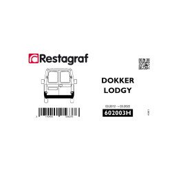 Befestigungssatz für die hintere stoßstange DOKKER 06.2012 → 10.2021 / LODGY 03.2012 → 03.2022