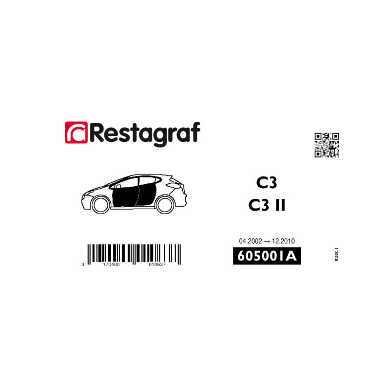 Kit de Fixations pour portes C3 (A8) / C3 II (A31) Toutes versions 04.2002 → 12.2010