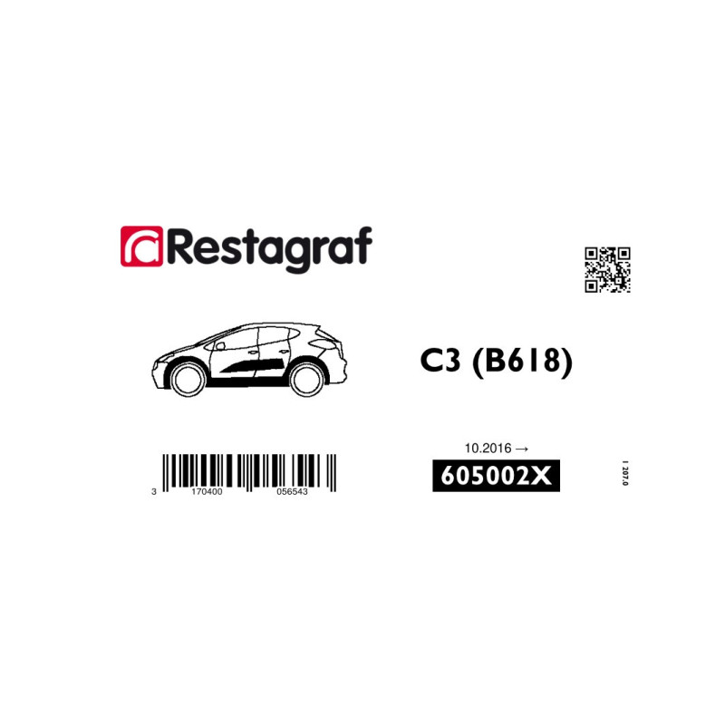 Befestigungssatz für seitenleisten C3 (B618) Alle versionen 10.2016 →
