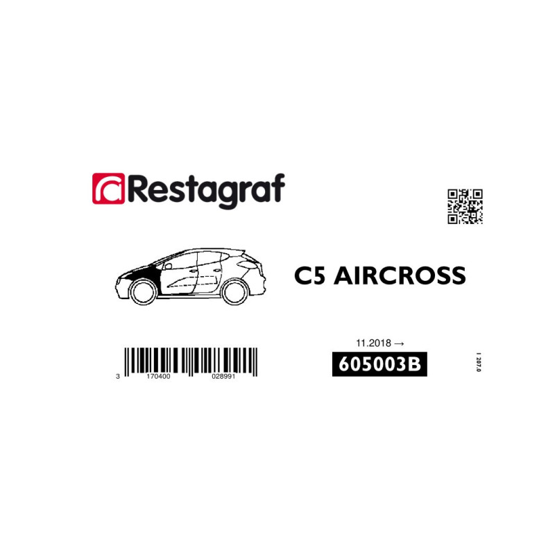 Befestigungssatz für frontflügel C5 AIRCROSS Alle versionen 11.2018 →