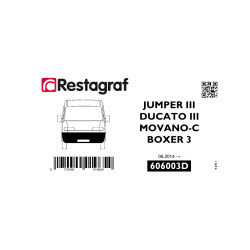 Befestigungssatz für die vordere stoßstange JUMPER III / DUCATO 3 / BOXER 3 (Phase 2) 06.2014 → / MOVANO C 10.2021 →