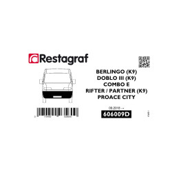 Befestigungssatz für die vordere stoßstange BERLINGO / COMBO E / DOBLO III / PROACE CITY / RIFTER / PARTNER 09.2018 →