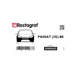 Befestigungssatz für die vordere stoßstange PASSAT B8 (3G) 11.2014 → 10.2023