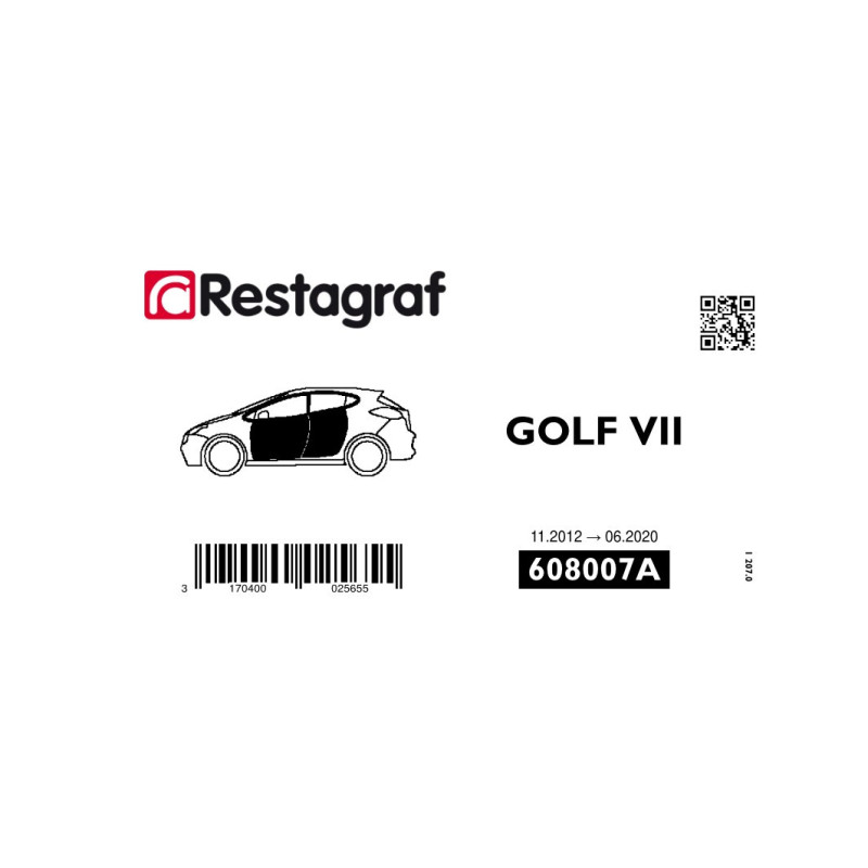 Befestigungssatz für türen GOLF VII Alle versionen 11.2012 → 06.2020