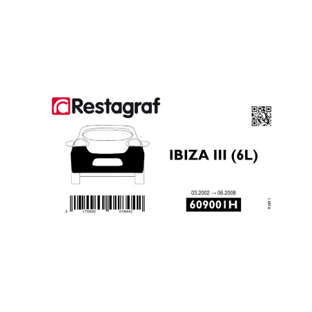 Befestigungssatz für die hintere stoßstange IBIZA (6L) Alle versionen 03.2002 → 06.2008